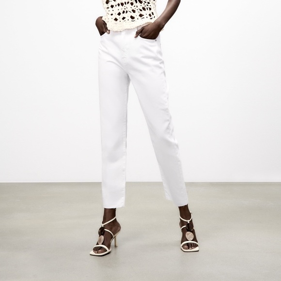 Zara Straight leg white jeans - Picture 4 of 4